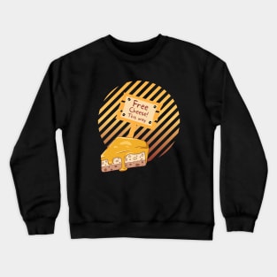 Free Cheese This Way Crewneck Sweatshirt